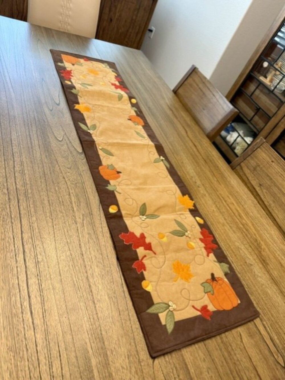 Fall-themed Quilted Table Runner